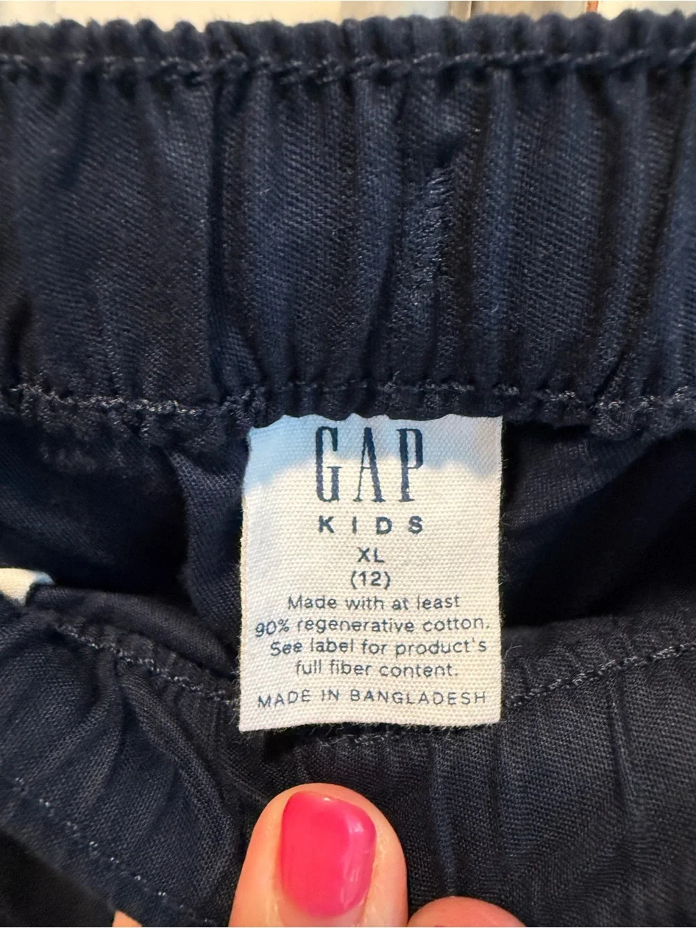 Gap kids Navy Elastic-Waist Jogger Pants